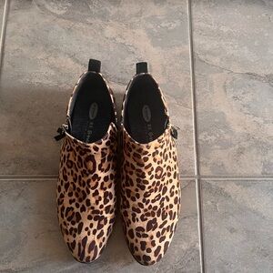 Dr. Scholl's Leopard Print Ankle Booties